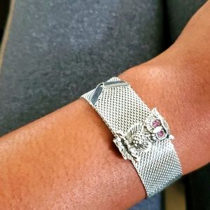 70's Vintage Sarah Conventry Mesh Owl Brac…